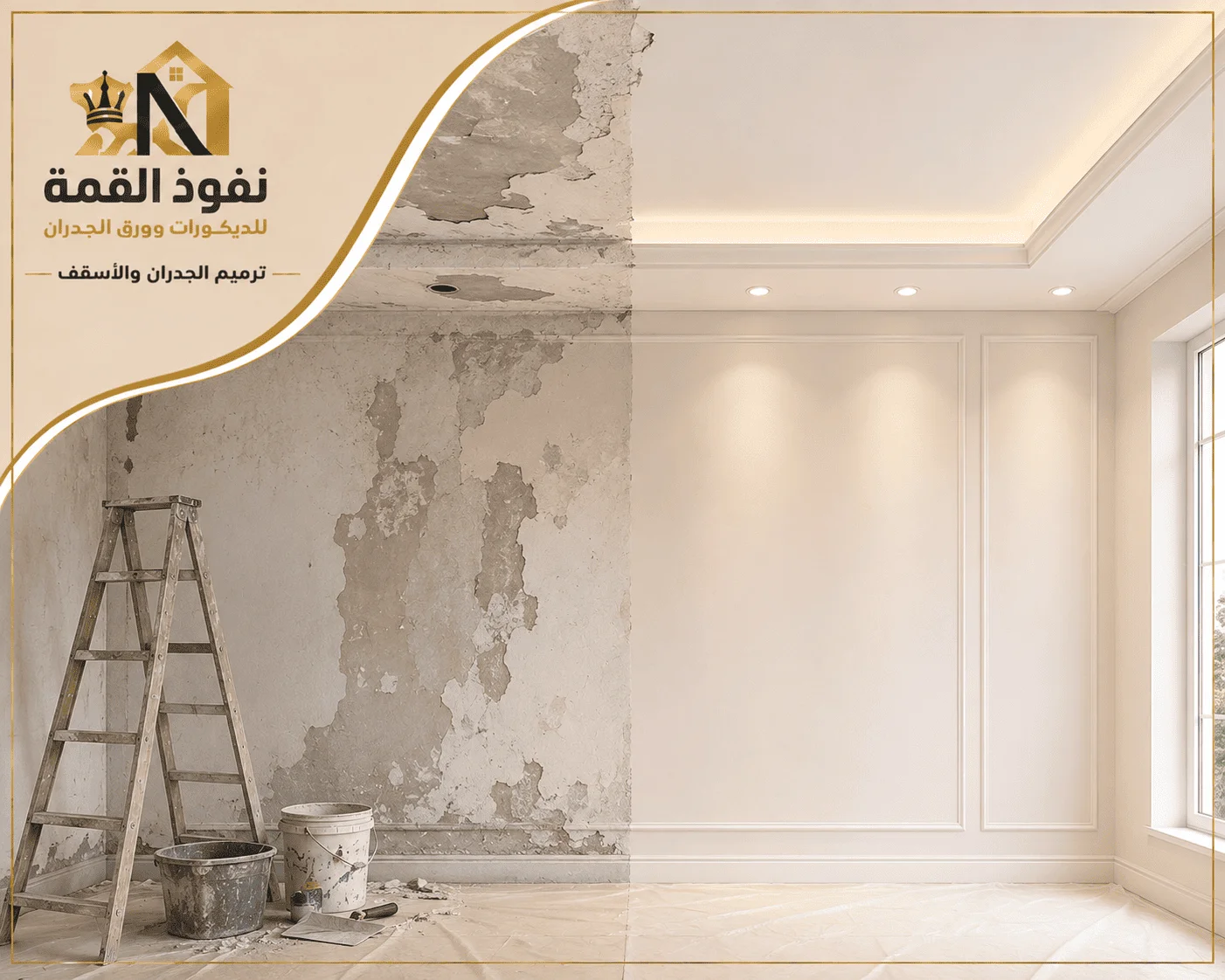 ترميم الجدران والأسقف