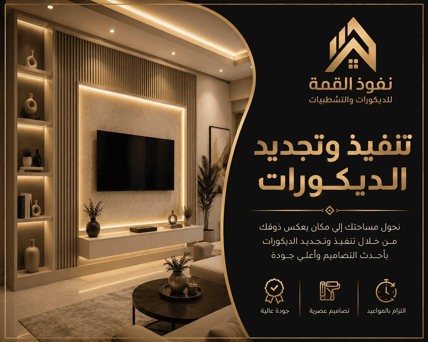 تنفيذ وتجديد الديكورات في الرياض